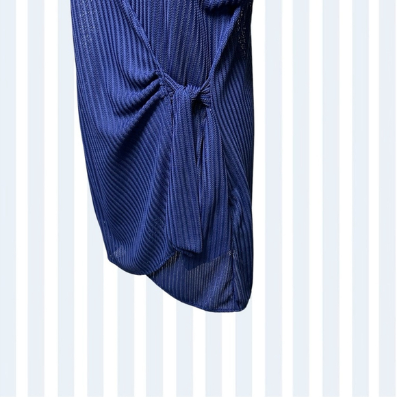 420 - BATHING SUIT COVER UP NAVY BLUE - Picture 11 of 16